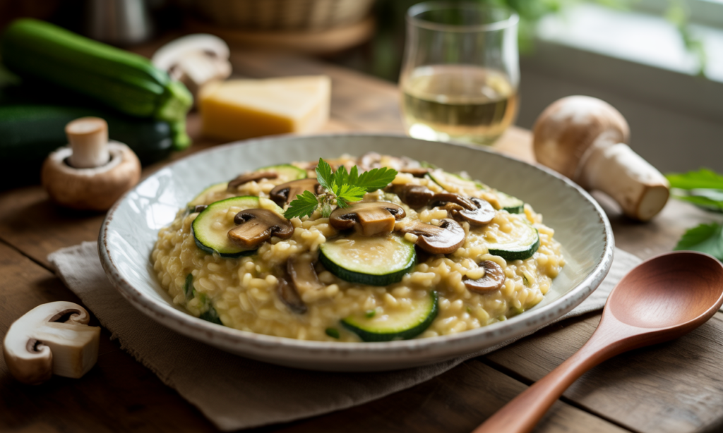 découvrez comment préparer un risotto courgette champignon ultra crémeux à la maison grâce à notre recette simple et délicieuse. suivez nos astuces pour un plat parfait et savoureux.