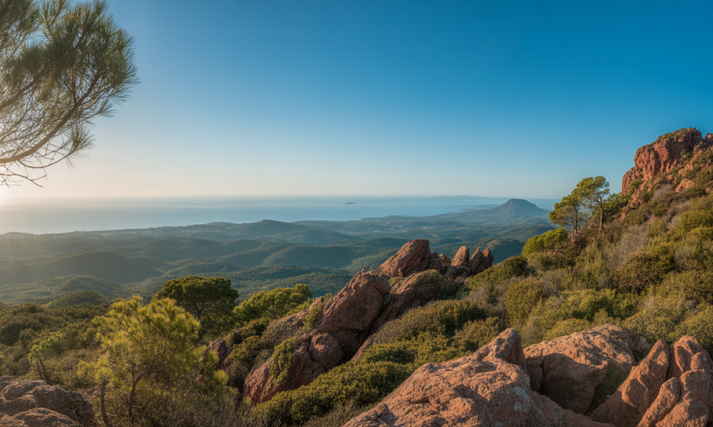 découvrez comment explorer le mont vinaigre et profiter d'une vue panoramique exceptionnelle sur le massif de l'esterel, un lieu incontournable pour les amoureux de la nature et de la randonnée.